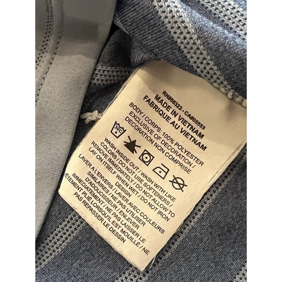 Nike Tiger Woods Polo Shirt Mens Large Blue Dri Fit Golf Preppy Casual - Picture 8 of 10